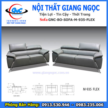 Bộ sofa da nhập khẩu M-935-Flex thái bình